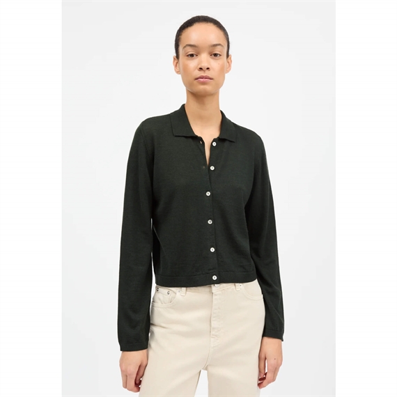 Skall Studio Amethyst Cardigan, Dark Pine 